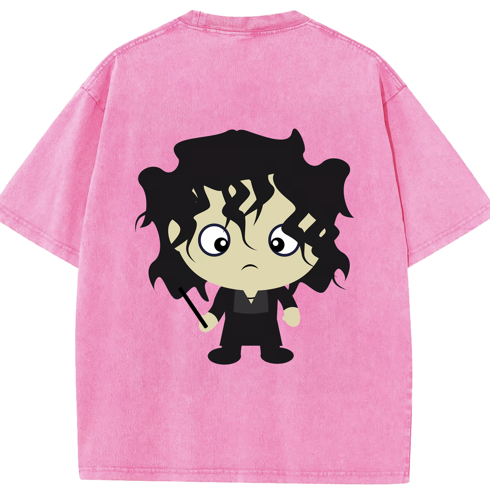 （画像用） Harry Potter ハリー・ポッターシリーズ 綿100% ヴィンテージ風 半袖Tシャツ（背面プリント）